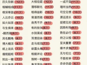 根据实事信息，考考你：一堆积字是什么成语？