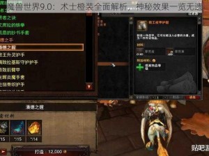 魔兽世界9.0：术士橙装全面解析，神秘效果一览无遗