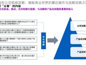 隐形公司视频攻略：揭秘商业世界的幕后操作与战略洞察之道