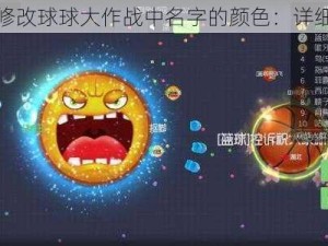 如何修改球球大作战中名字的颜色：详细教程