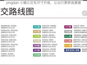 yingdan 小镇公交车尺寸升级，让出行更舒适便捷