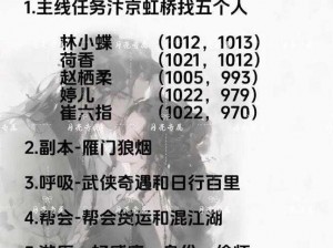 逆水寒锦书难托任务完成攻略：解决任务无法进行的困扰与快速完成技巧讲解