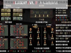 最后生还者2游戏保险箱密码汇总大全：全面解析游戏内密码获取攻略与密码汇总