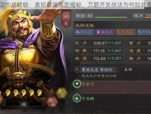 三国志战略版：袁绍最强阵型揭秘，万箭齐发战法为何如此重要