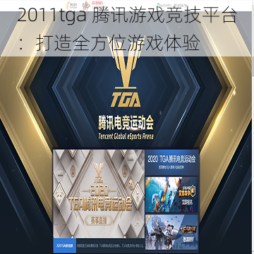 2011tga 腾讯游戏竞技平台：打造全方位游戏体验