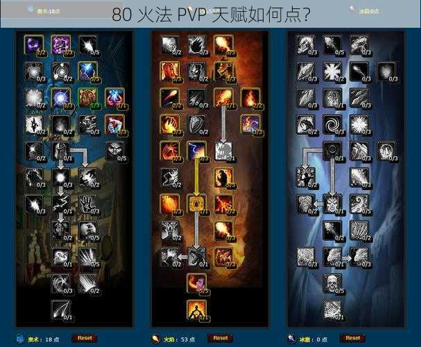 80 火法 PVP 天赋如何点?
