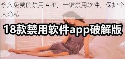 永久免费的禁用 APP，一键禁用软件，保护个人隐私