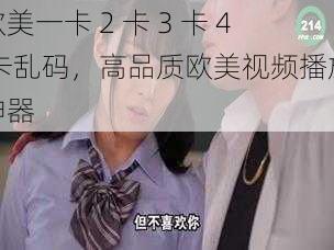 欧美一卡 2 卡 3 卡 4 卡乱码，高品质欧美视频播放神器