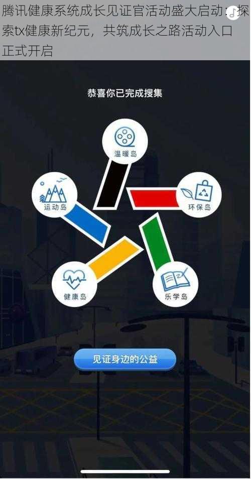 腾讯健康系统成长见证官活动盛大启动：探索tx健康新纪元，共筑成长之路活动入口正式开启