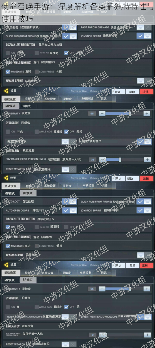 使命召唤手游：深度解析各类解独特特性与使用技巧