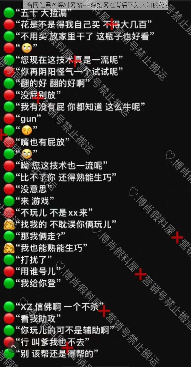 抖音网红黑料爆料网站——深挖网红背后不为人知的秘密