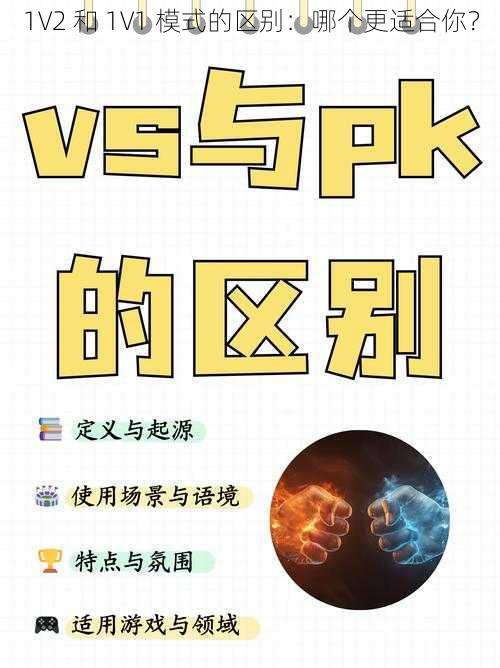 1V2 和 1V1 模式的区别：哪个更适合你？