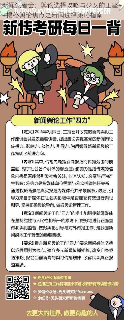 新闻记者会：舆论选择攻略与少女的王座——揭秘舆论焦点之新闻选择策略指南