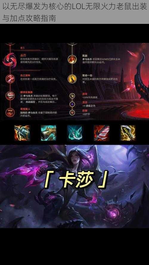 以无尽爆发为核心的LOL无限火力老鼠出装与加点攻略指南