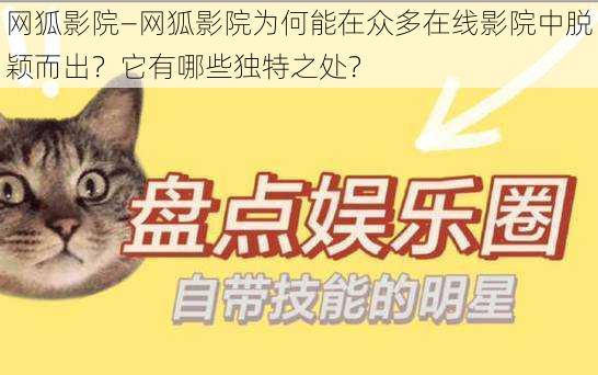 网狐影院—网狐影院为何能在众多在线影院中脱颖而出？它有哪些独特之处？