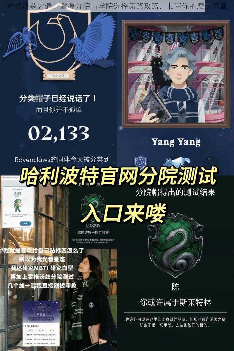 霍格沃兹之遗：掌握分院帽学院选择策略攻略，书写你的魔法篇章