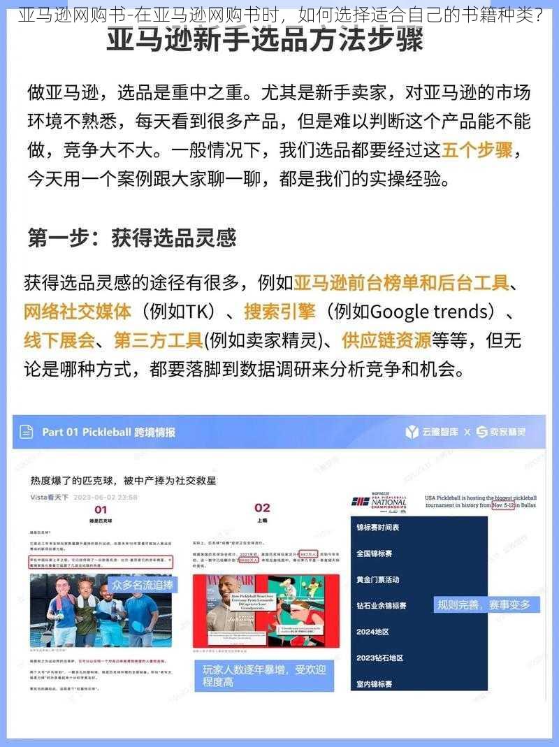 亚马逊网购书-在亚马逊网购书时，如何选择适合自己的书籍种类？