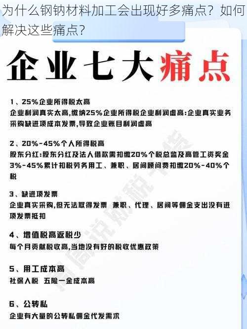 为什么钢钠材料加工会出现好多痛点？如何解决这些痛点？