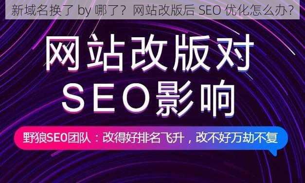 新域名换了 by 哪了？网站改版后 SEO 优化怎么办？