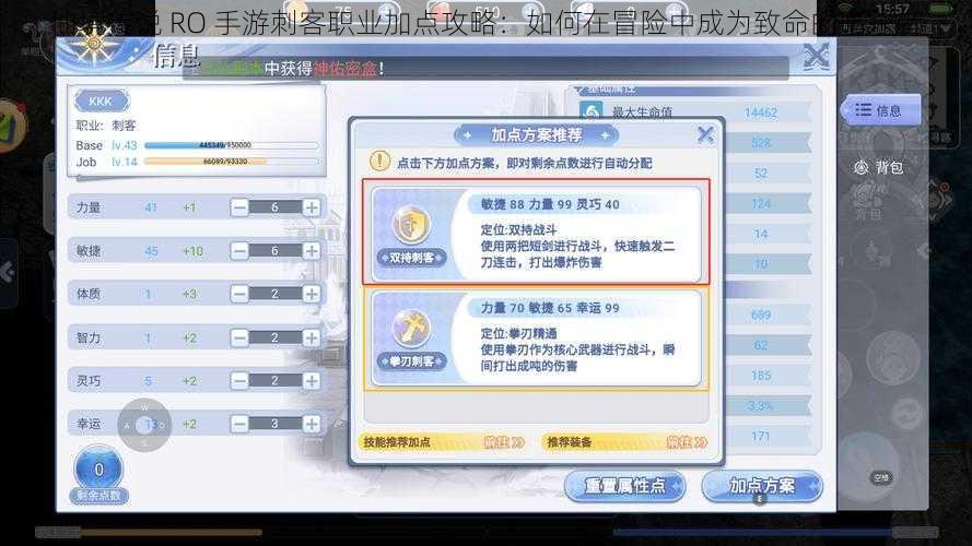 仙境传说 RO 手游刺客职业加点攻略:如何在冒险中成为致命的暗杀者