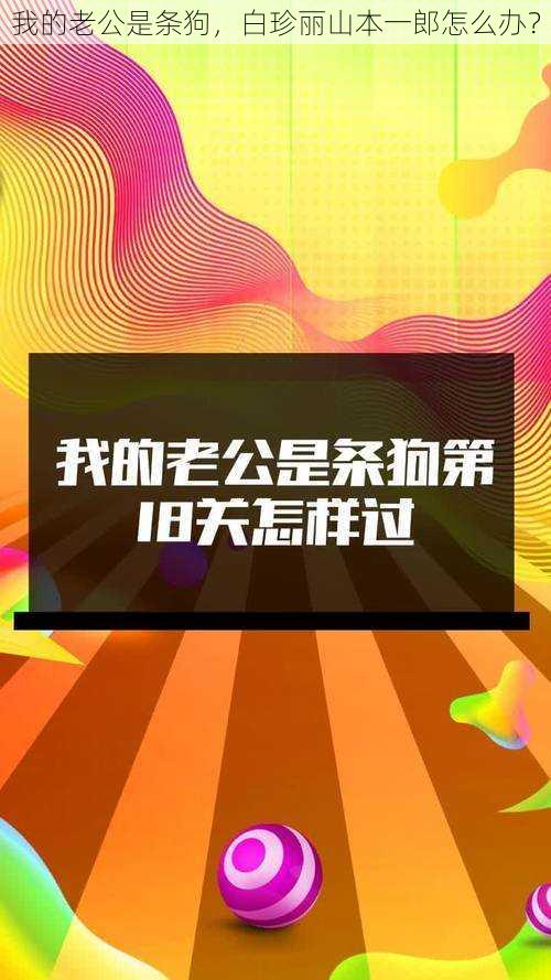 我的老公是条狗，白珍丽山本一郎怎么办？