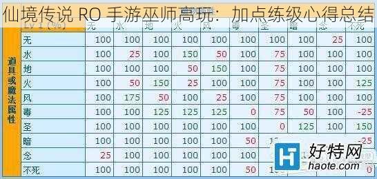 仙境传说 RO 手游巫师高玩：加点练级心得总结