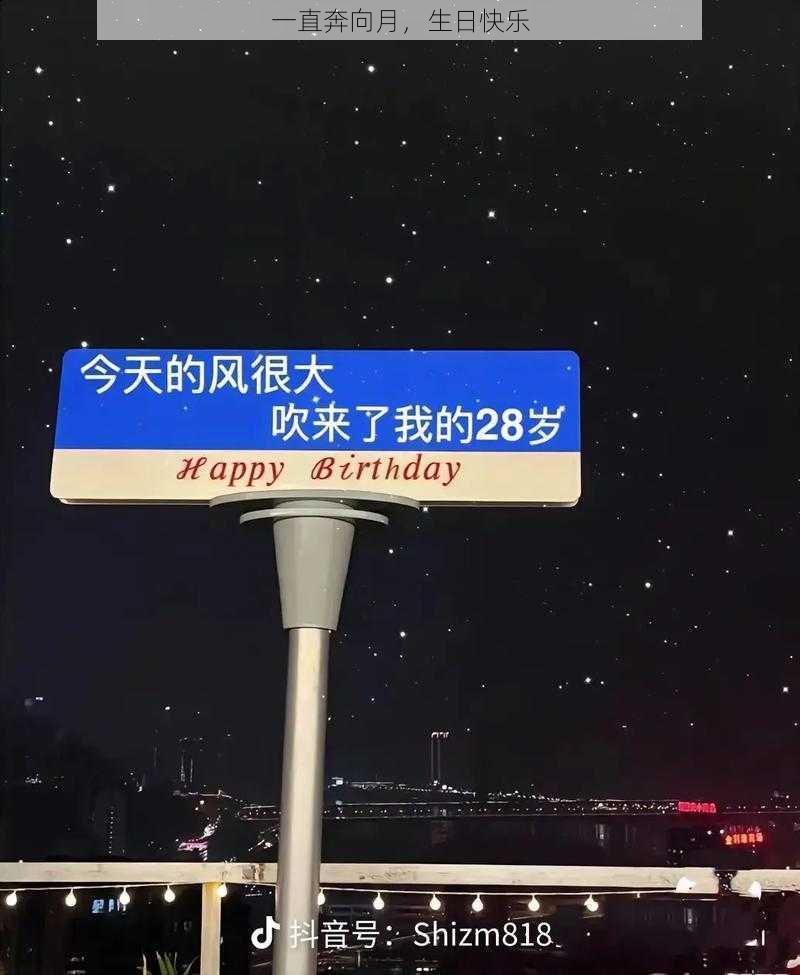 一直奔向月，生日快乐