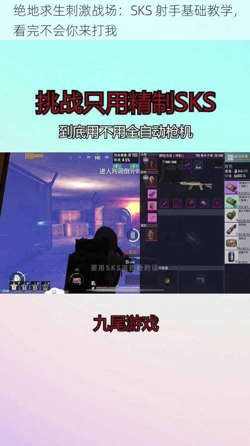 绝地求生刺激战场：SKS 射手基础教学，看完不会你来打我