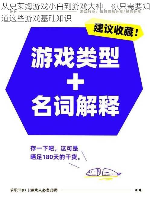 从史莱姆游戏小白到游戏大神，你只需要知道这些游戏基础知识